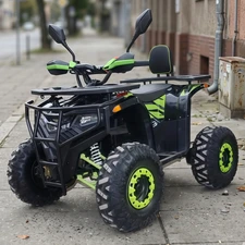 Подростковый квадроцикл ATV007-2-7 черно-оранжевый с мотором 1500W